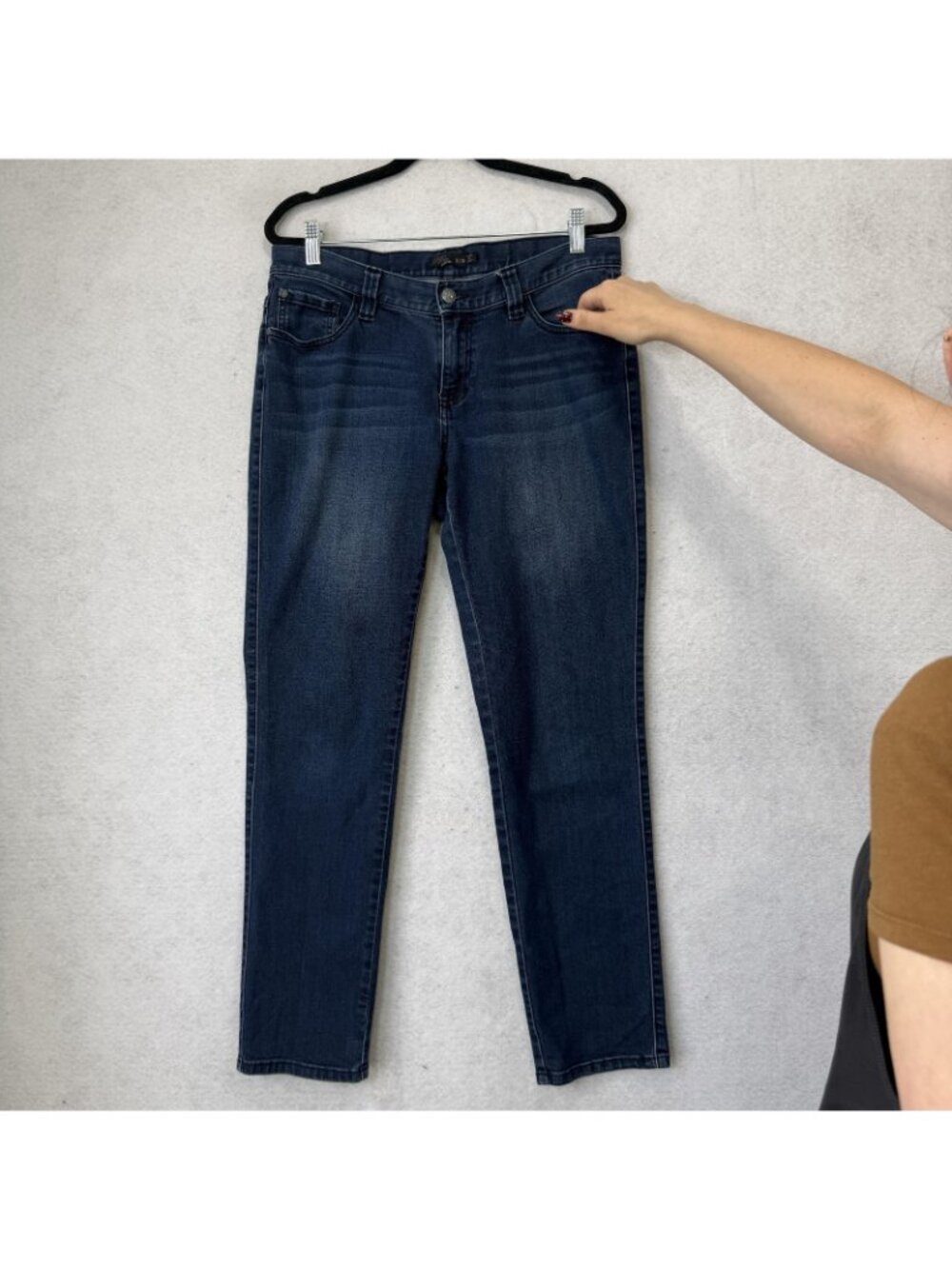 PrAna Jeans Womens 8/29 Blue Medium Wash Mid Rise Straight Stretch Organic Denim - Picture 3 of 9